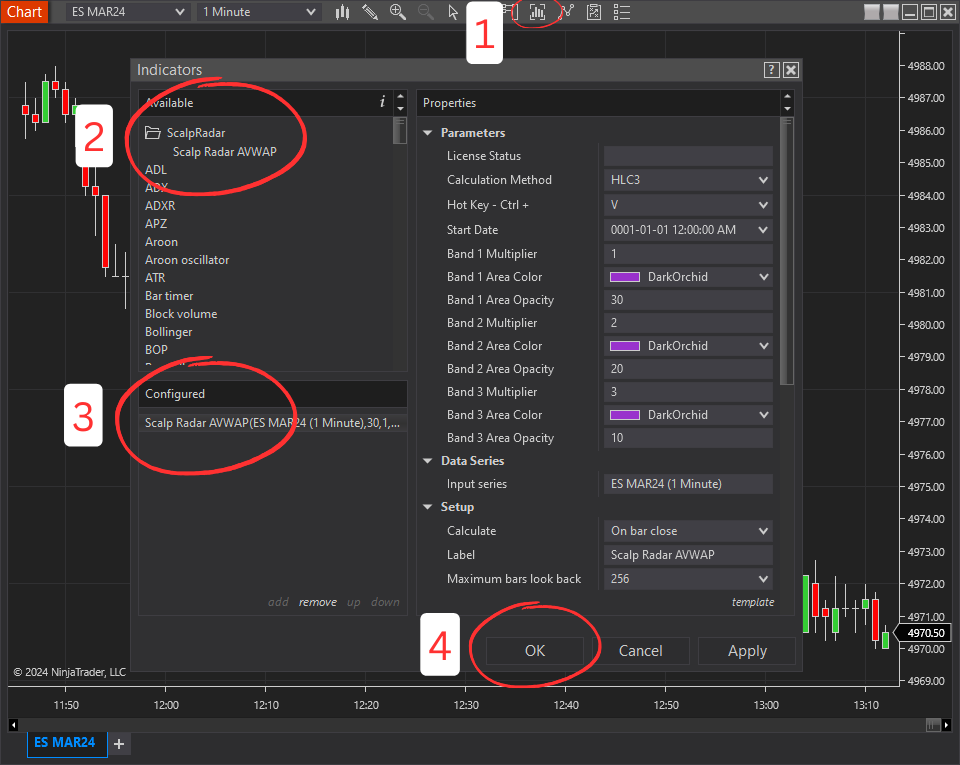 Adding Indicator in NinjaTrader